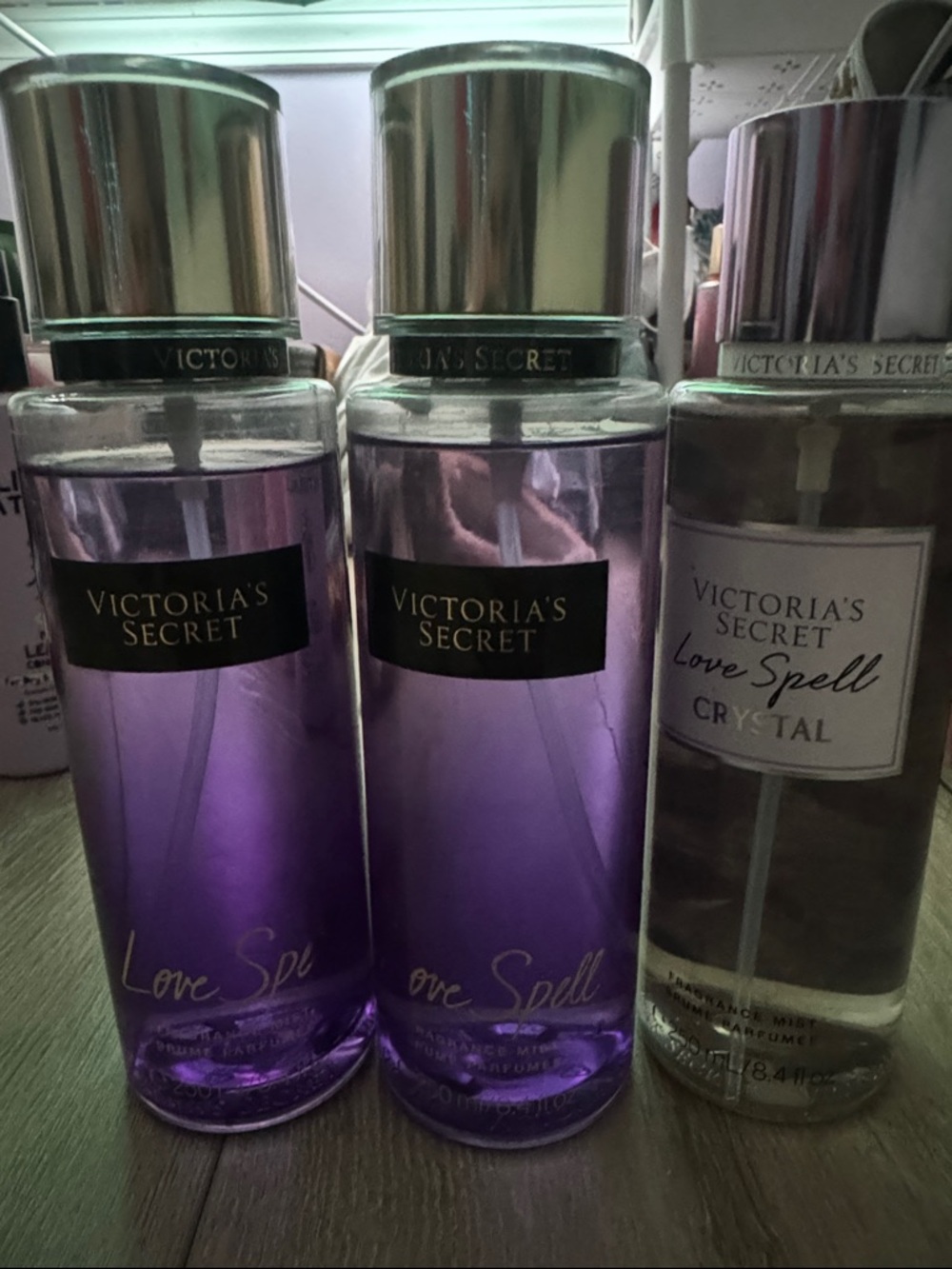Victoria's Secret Purple Love Spell Fragrance Mist Set
